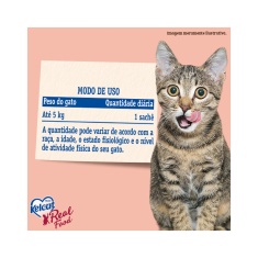 Ração Úmida Kelcat Real Food para Gatos com Paladares Exigentes Sabor Peixe Branco com Kani 85g