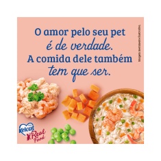 Ração Úmida Kelcat Real Food para Gatos com Paladares Exigentes Sabor Peixe Branco com Camarão 85g