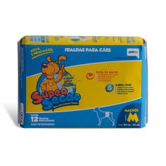 Fralda Descartável Super Secão para Cães Machos