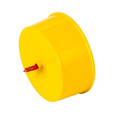 Brinquedo Jel Plast Pet Roe Roda Plástica Amarela para Hamster