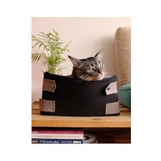 Cama Caixa Cansei de Ser Gato Preto com Cinza