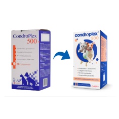 Suplemento Avert Condroplex 500 com 60 Comprimidos Palatáveis
