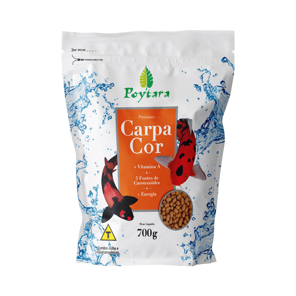 Alimento Poytara para Peixe Carpa Cor