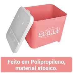 Porta Ração Spike Rosa 15kg