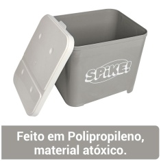 Porta Ração Spike Cinza 15kg