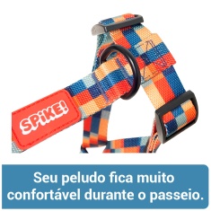 Peitoral Spike Bluechess para Cães