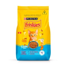 Ração Friskies para Gatos Filhotes Sabor Frango, Leite e Cenoura