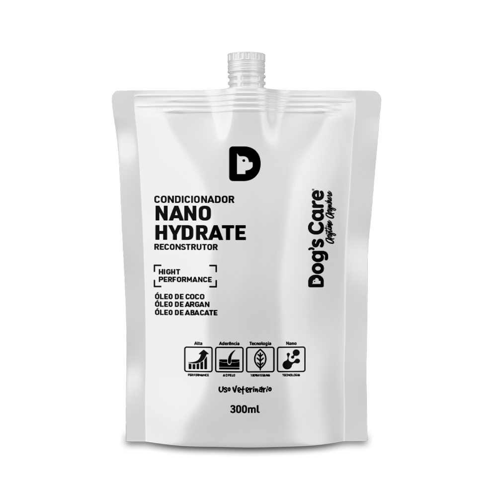 Condicionador Dogs Care Nano Hydrate Reconstrutor para Cães e Gatos 300 ml