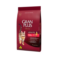 Ração GranPlus para Gatos Adultos sabor Carne e Arroz