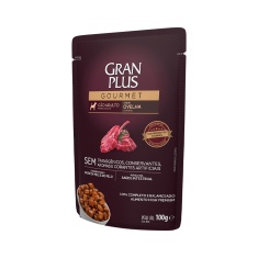 Ração Úmida GranPlus Gourmet Sachê para Cães Adultos Sabor Ovelha - 100g