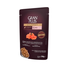 Ração Úmida GranPlus Gourmet Sachê para Cães Adultos Sabor Salmão - 100g