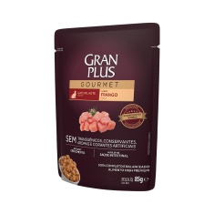 Ração Úmida GranPlus Gourmet Sachê para Gatos Filhotes Sabor Frango - 85g