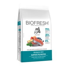 Ração Biofresh para Gatos Filhotes Sabor Salmão, Maçã, Chá Verde e Blueberry