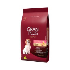 Ração GranPlus Menu Light Para Cães Adultos de Porte Médio e Grande Sabor Frango e Arroz