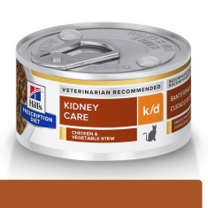 Ração Úmida Hill's Prescription Diet Lata k/d Cuidado Renal para Gatos Adultos 82g