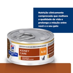 Ração Úmida Hill's Prescription Diet Lata k/d Cuidado Renal para Gatos Adultos 82g