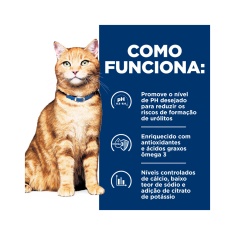 Ração Úmida Hill's Prescription Diet c/d Multicare Cuidado Urinário Lata para Gatos Adultos Sabor Frango & Vegetais 82g