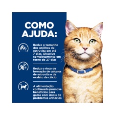 Ração Úmida Hill's Prescription Diet c/d Multicare Cuidado Urinário Lata para Gatos Adultos Sabor Frango & Vegetais 82g