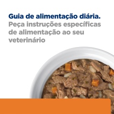 Ração Úmida Hill's Prescription Diet c/d Multicare Cuidado Urinário Lata para Gatos Adultos Sabor Frango & Vegetais 82g