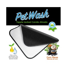 Tapete Higiênico Petwash Lavável Carvão Ativado Pequeno para Cães