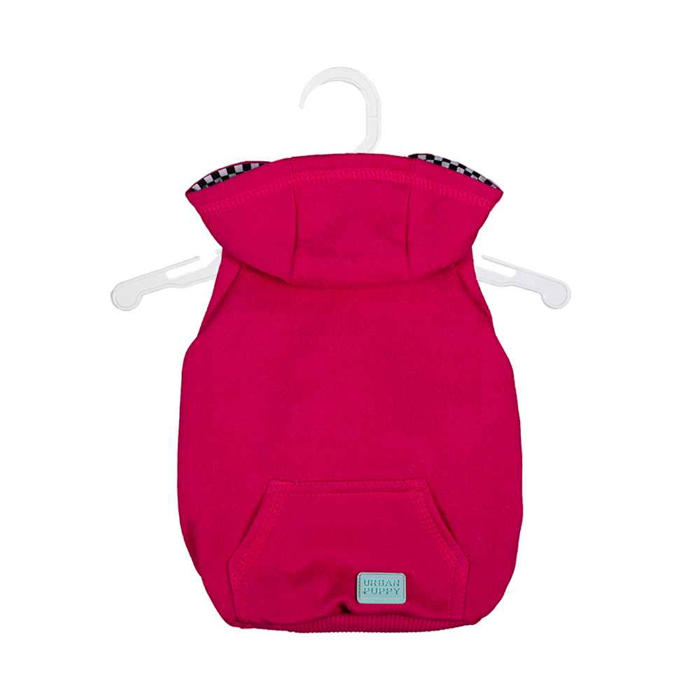 Casaco Urban Puppy Moletom Pink com Capuz para Cães e Gatos