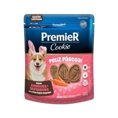 Biscoito Premier Cookie Páscoa para Cães Adultos de Porte Pequeno Sabor Cenoura e Alfarroba