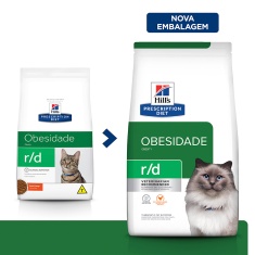 Ração Seca Hill's Prescription Diet r/d Obesidade para Gatos Adultos 1,81kg