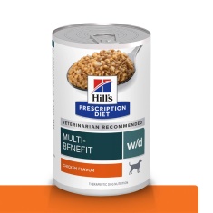 Ração Úmida Hill's Prescription Diet Lata w/d Controle do Peso e Glicêmico para Cães Adultos 370g