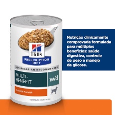 Ração Úmida Hill's Prescription Diet Lata w/d Controle do Peso e Glicêmico para Cães Adultos 370g