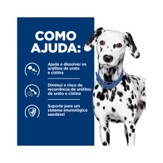 Ração Hill's Prescription Diet Lata u/d para Cães Adultos Cuidado Urinário 370 g