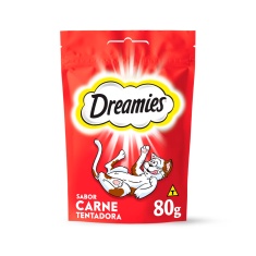 Petisco Dreamies Sabor Carne Tentadora para Gatos Adultos