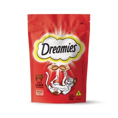 Petisco Dreamies Sabor Carne Tentadora para Gatos Adultos