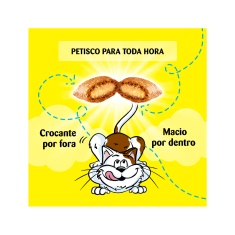 Petisco Dreamies Sabor Salmão Irresistível para Gatos Adultos