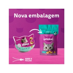 Petisco Whiskas Temptations Anti Bola de Pelo para Gatos Adultos