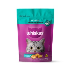 Petisco Whiskas Temptations Anti Bola de Pelo para Gatos Adultos