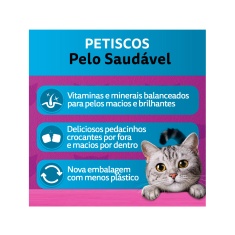Petisco Whiskas Temptations Pelo Saudável para Gatos Adultos 40 g