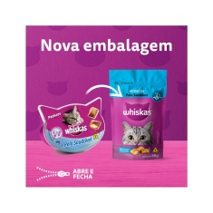 Petisco Whiskas Temptations Pelo Saudável para Gatos Adultos 40 g