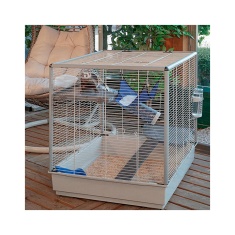 Gaiola Ferplast para Ferret/Furão e Chinchilas Furet XL Branca