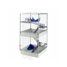 Gaiola Ferplast Para Ferret/Furão e Chinchilas Furet Tower Branca
