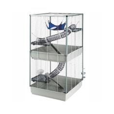 Gaiola Ferplast Para Ferret/Furão e Chinchilas Furet Tower Branca