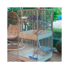 Gaiola Ferplast Para Ferret/Furão e Chinchilas Furet Tower Branca