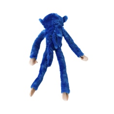 Brinquedo Chalesco Pelúcia Macaco Azul para Cães