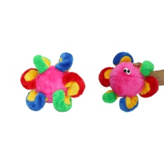 Brinquedo Chalesco Pelúcia Polvo Colorido para Cães