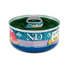 Ração Úmida N&D Natural para Gatos Sabor Atum e Camarão 70 g