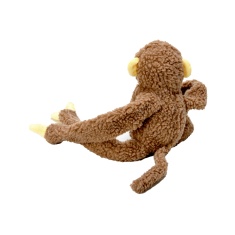 Brinquedo Chalesco Macaco Pelúcia Marrom para Cães