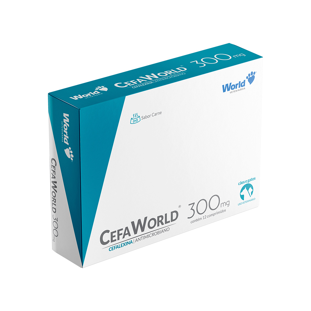 Antibiótico CefaWorld para Cães e Gatos - 12 Comprimidos