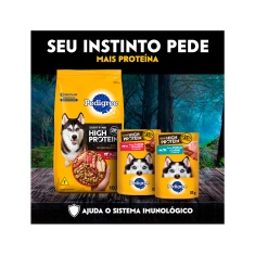 Ração Pedigree High Protein para Cães Adultos Sabor Carne e Frango