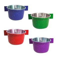 Caneca Power Pets Alumínio com Aba para Pássaros - Cores Sortidas