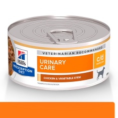 Ração Hill's Prescription Diet Lata c/d Multicare para Cães Adultos Cuidado Urinário 156 g