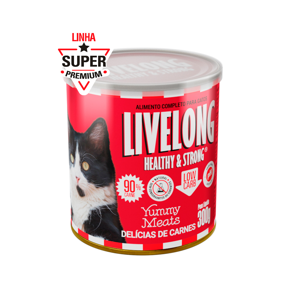 Ração Úmida Livelong Delícias de Carnes para Gatos